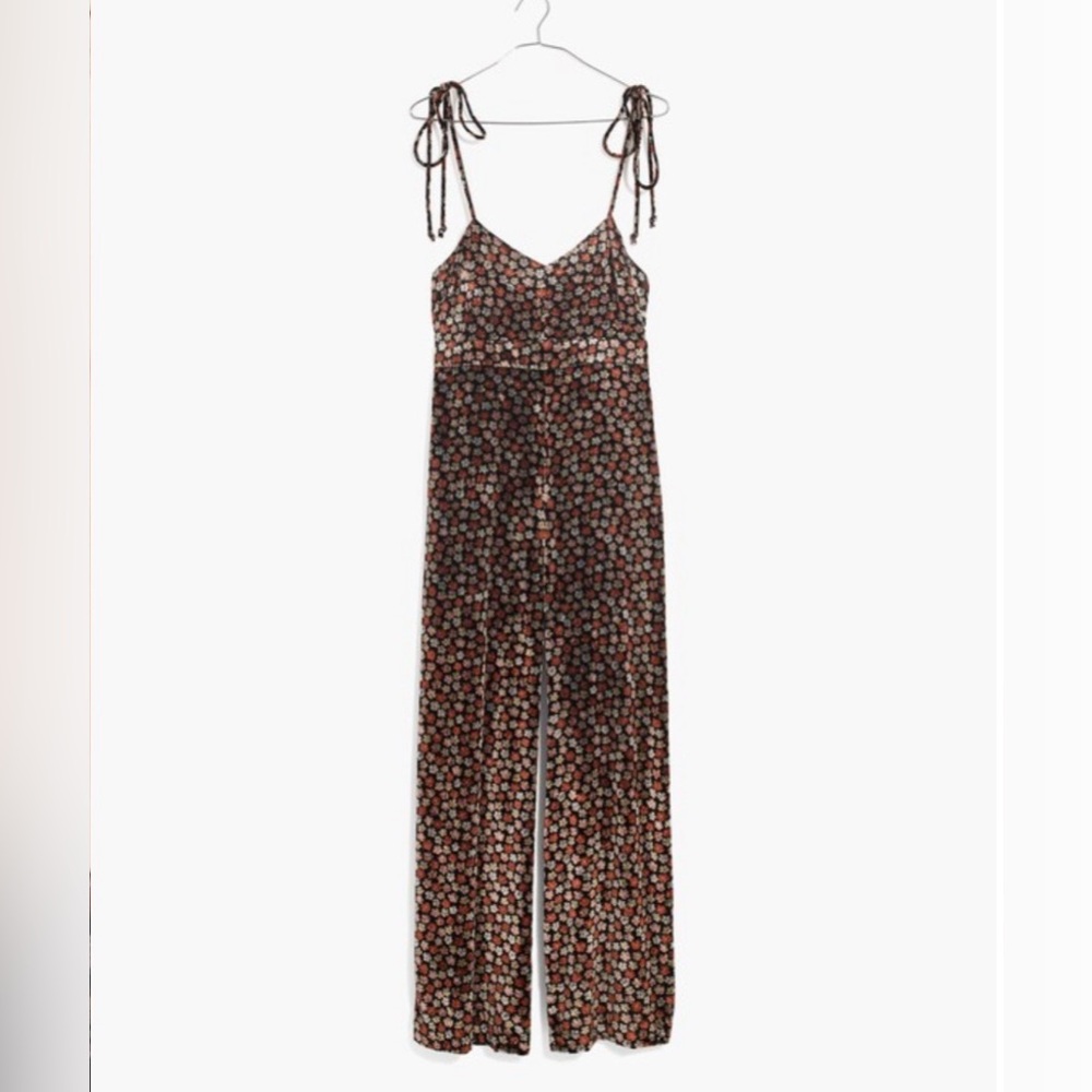 Madewell Velvet Thistle Camie Floral Jumpsuit in Petite Blooms
